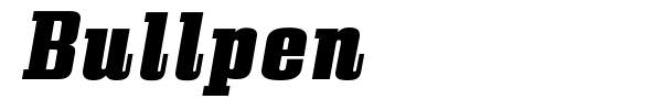 Bullpen font preview